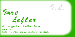 imre lefler business card